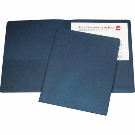 MADE-TO-STICK 751000 Letter Size Double Pocket Portfolio  Dark Blue MA3754241